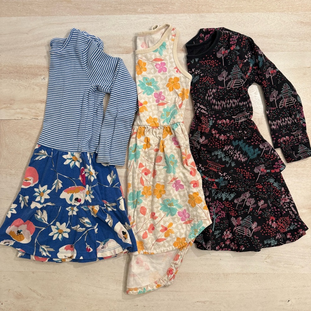 Tea Collection bundle of 3 dresses size 4-5